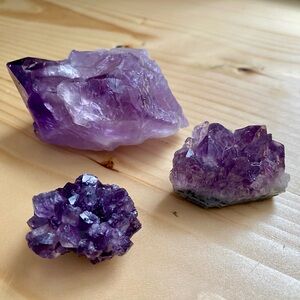 Amethyst Crystal Set - Purple Home Accents